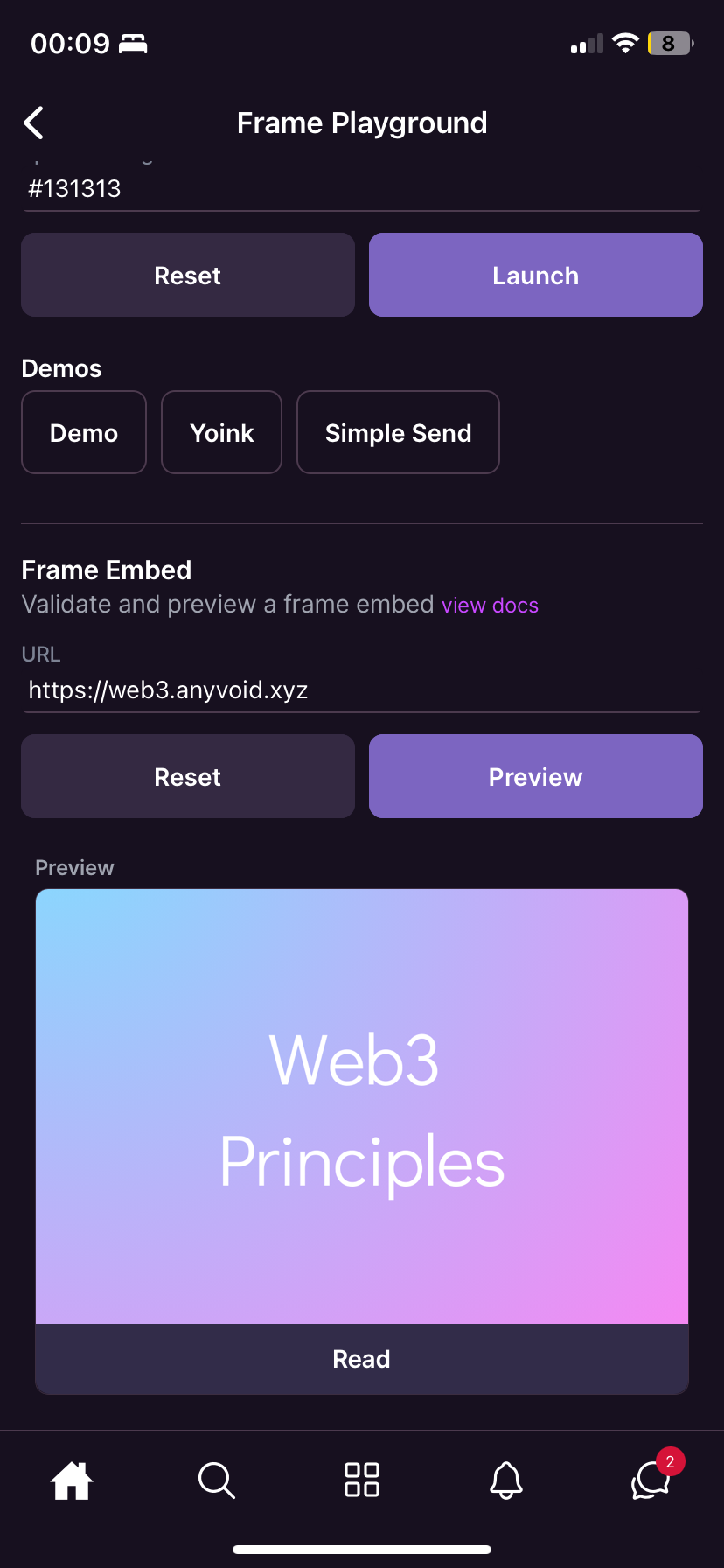 Frame Embed - Preview